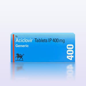 Aciclovir 400mg Packung vorderansicht