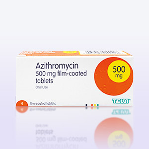 Azithromycin 500mg Packung vorderansicht