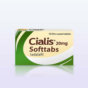 Cialis Soft Tabs 20mg Packung vorderansicht